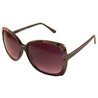 Unik sorte solbrille med blomster-motiv